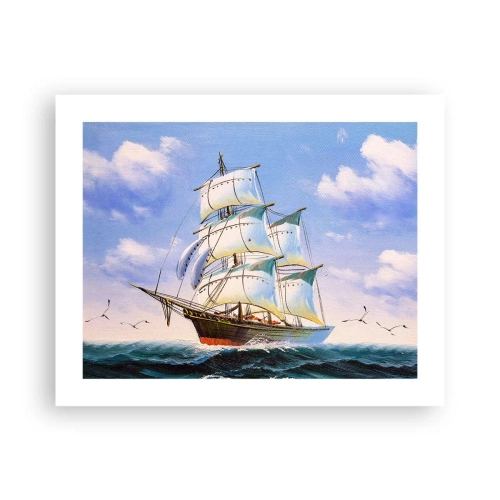 Plakát - Hrdě s větrem - 50x40 cm