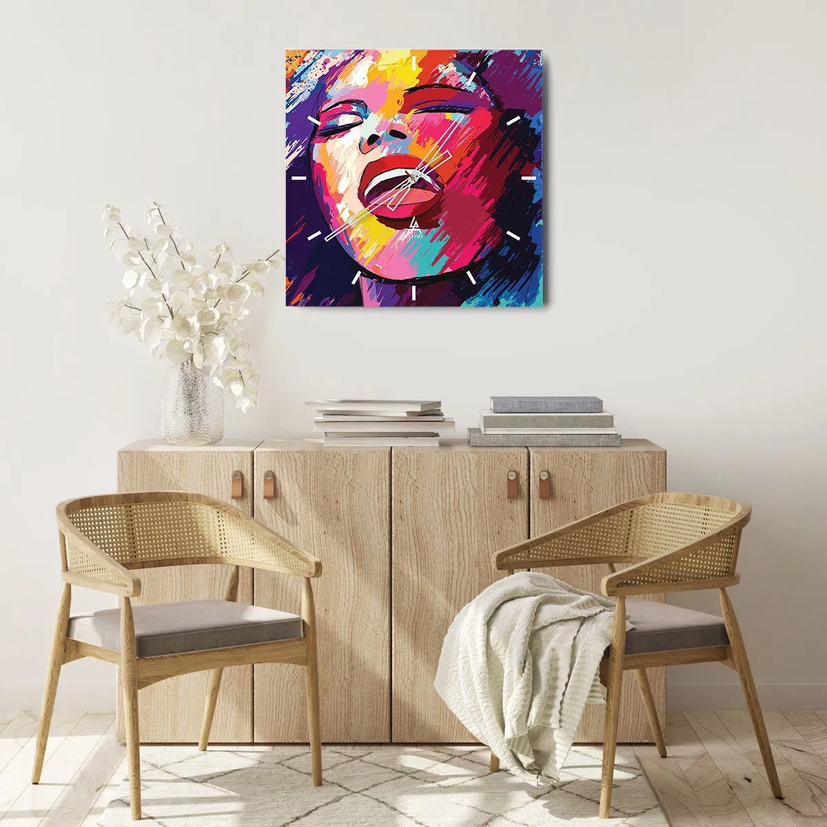 Nástěnné hodiny - Vyzpívat celý život - 40x40 cm