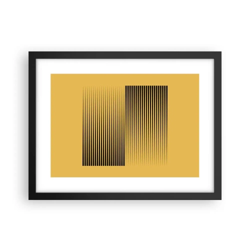 Plakát v černém rámu - Čtverec protikladů - 40x30 cm