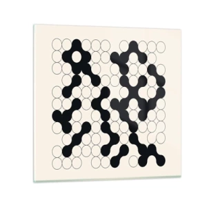Obraz na skle - Čínská hra – variace - 60x60 cm