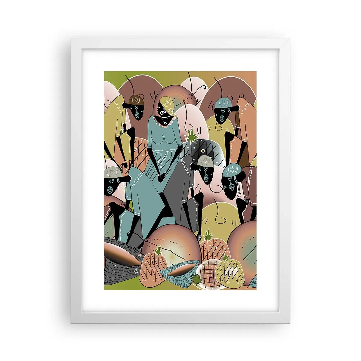 Plakát v bílém rámu - Blíží se velký svátek - 30x40 cm