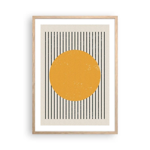 Plakát v rámu světlý dub - Síla jednoduchosti - 50x70 cm