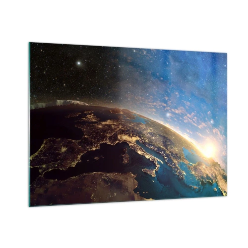 Obraz na skle - Podívejme se na sebe s odstupem - 100x70 cm