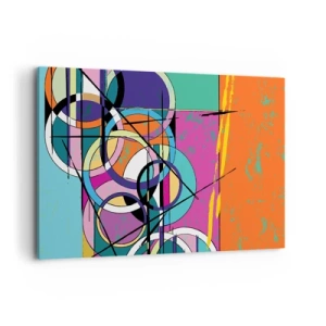 Obraz na plátně - Kruh za kruhem - 120x80 cm