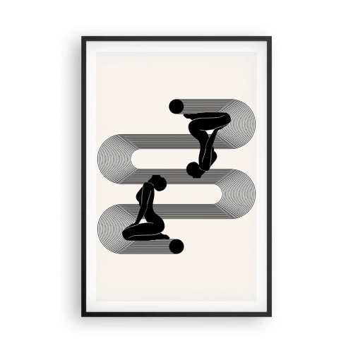 Plakát v černém rámu - Smyslná symetrie - 61x91 cm