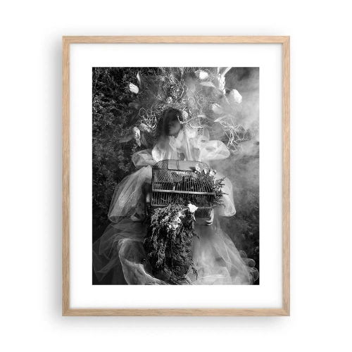 Plakát v rámu světlý dub - Matka Příroda - 40x50 cm