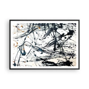 Plakát v černém rámu - Expresionistická abstrakce - 100x70 cm