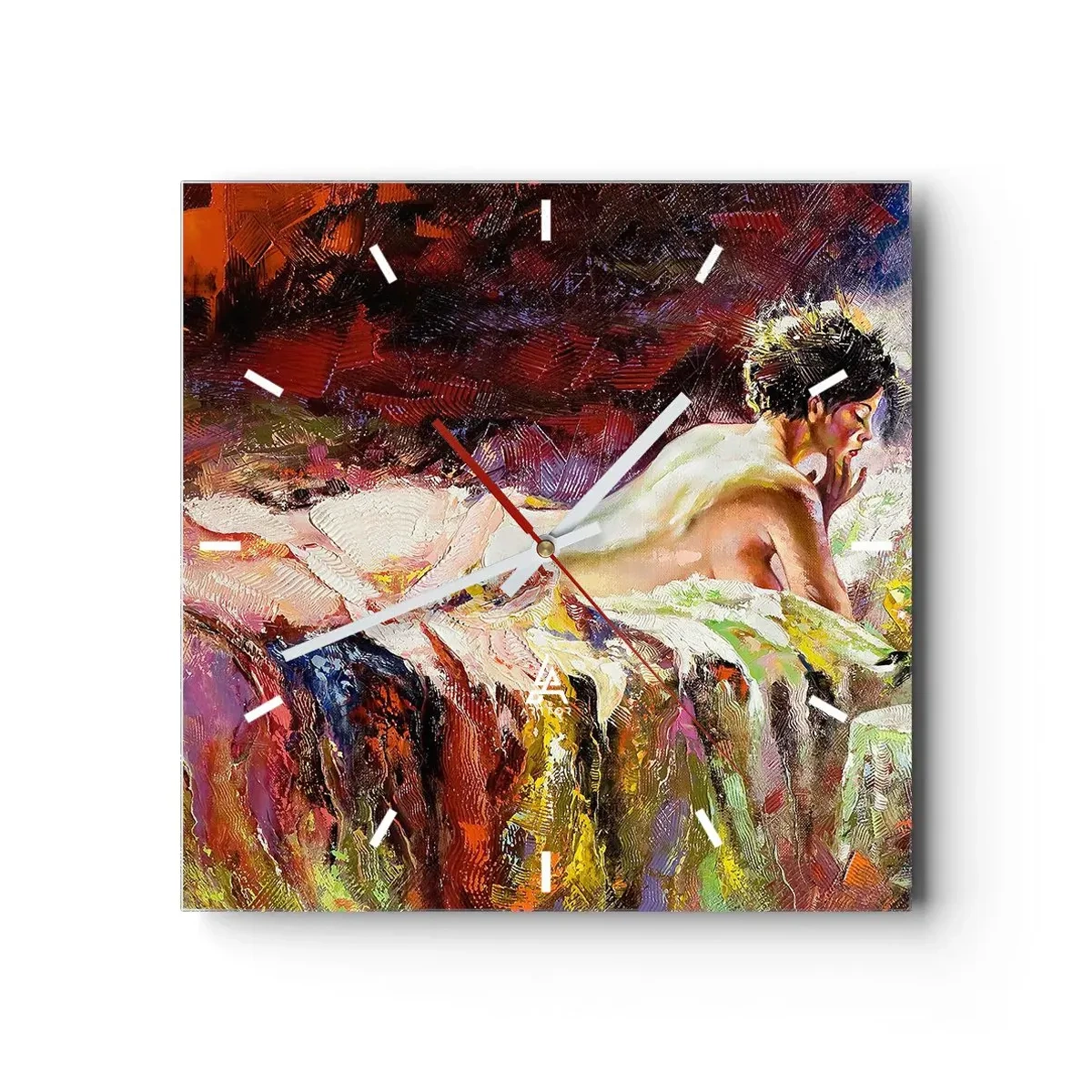 Nástěnné hodiny - Zamyšlená Venuše - 30x30 cm