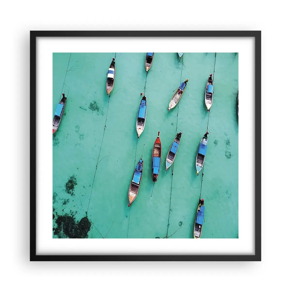 Plakát v černém rámu - V radostném očekávání - 50x50 cm