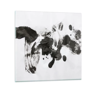 Obraz na skle - Metoda v šílenství? - 30x30 cm