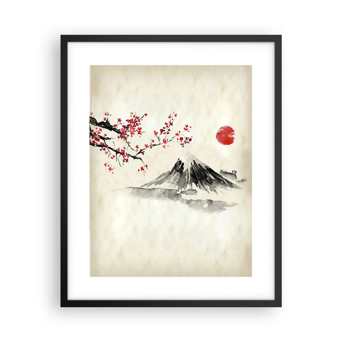 Plakát v černém rámu - Zamilujte se do Japonska - 40x50 cm