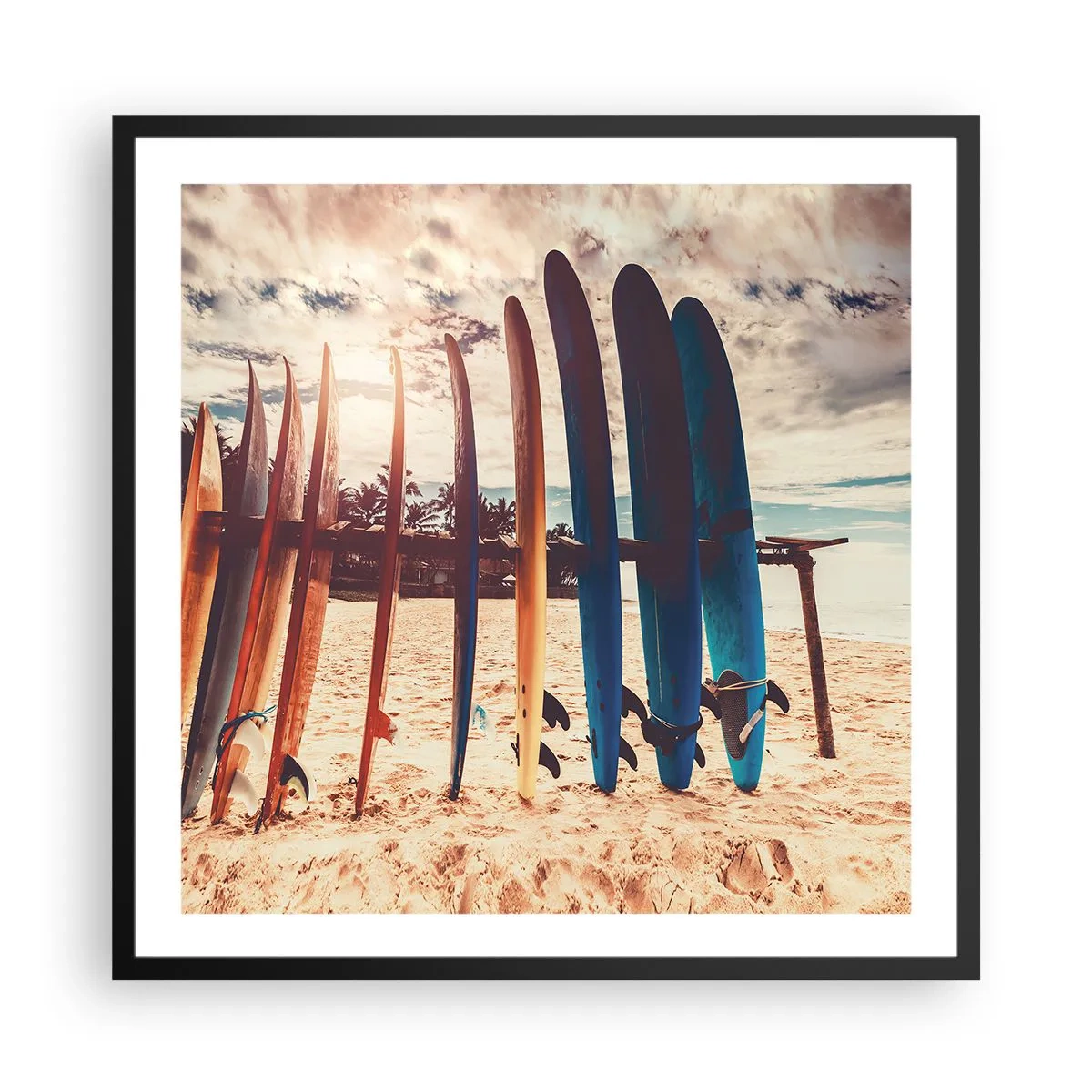 Plakát v černém rámu - Dobrou noc, nashle zítra. - 60x60 cm