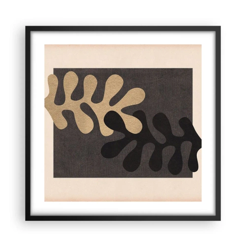 Plakát v černém rámu - Nepřítomnost a doplnění - 50x50 cm