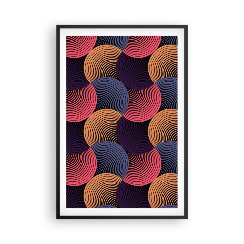 Plakát v černém rámu - V kruhovém rytmu - 61x91 cm