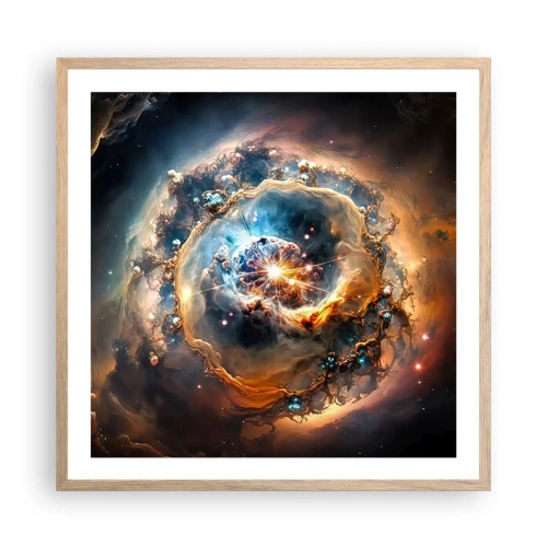 Plakát v rámu světlý dub - Začátek - 60x60 cm