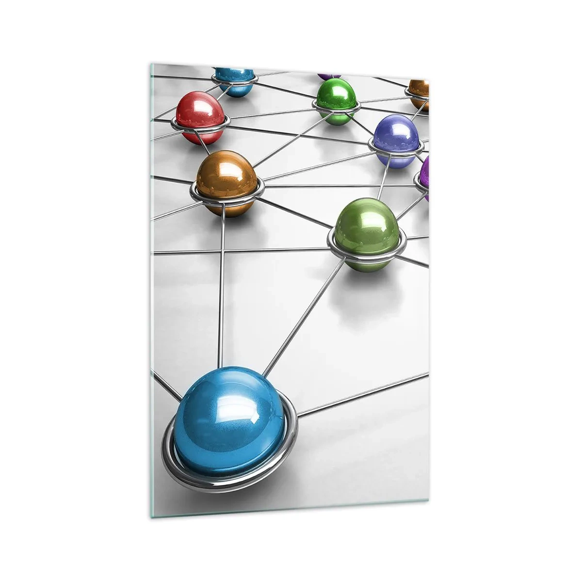 Obraz na skle - Vesmírná pavučina - 70x100 cm