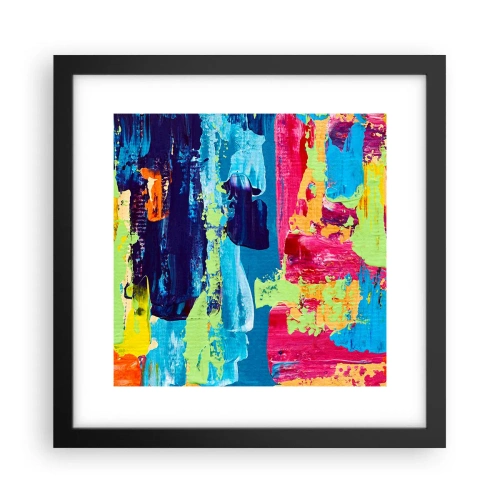 Plakát v černém rámu - Život je krásný! - 30x30 cm