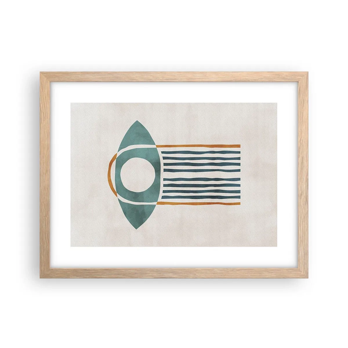 Plakát v rámu světlý dub - Znaky a rituály - 40x30 cm