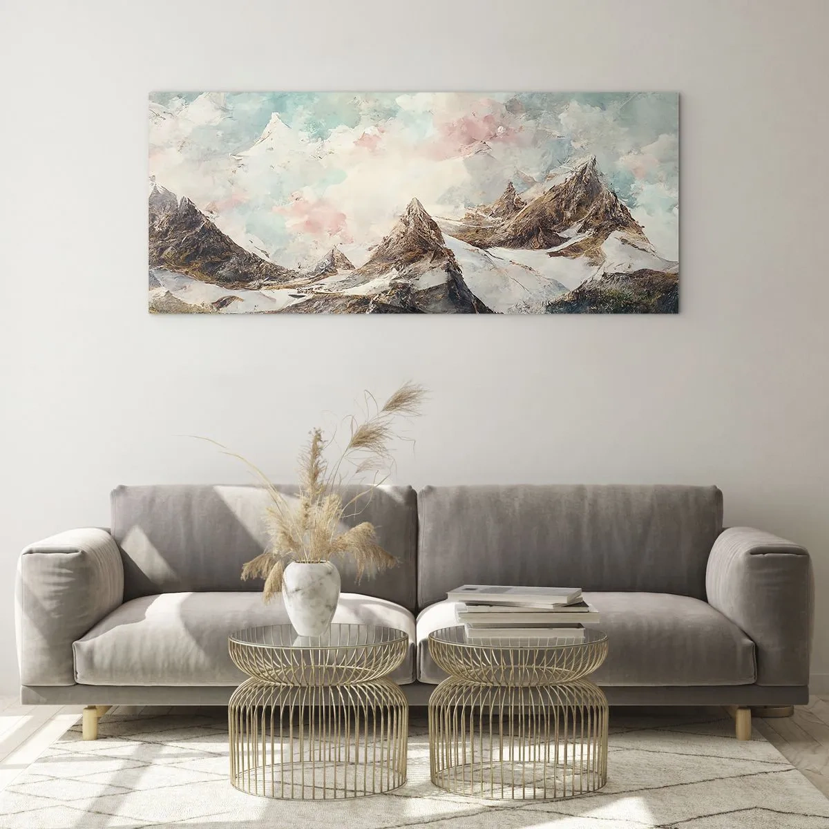 Obraz na skle - Skalní čepele - 90x30 cm