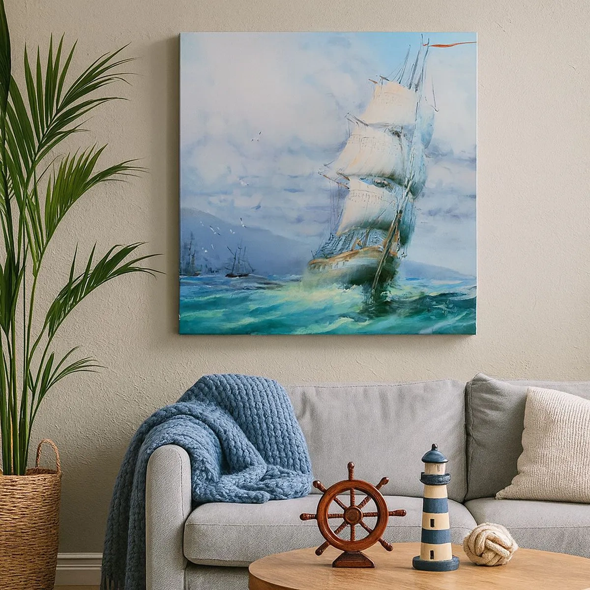 Obraz na plátně - Šťastnou cestu - 30x30 cm