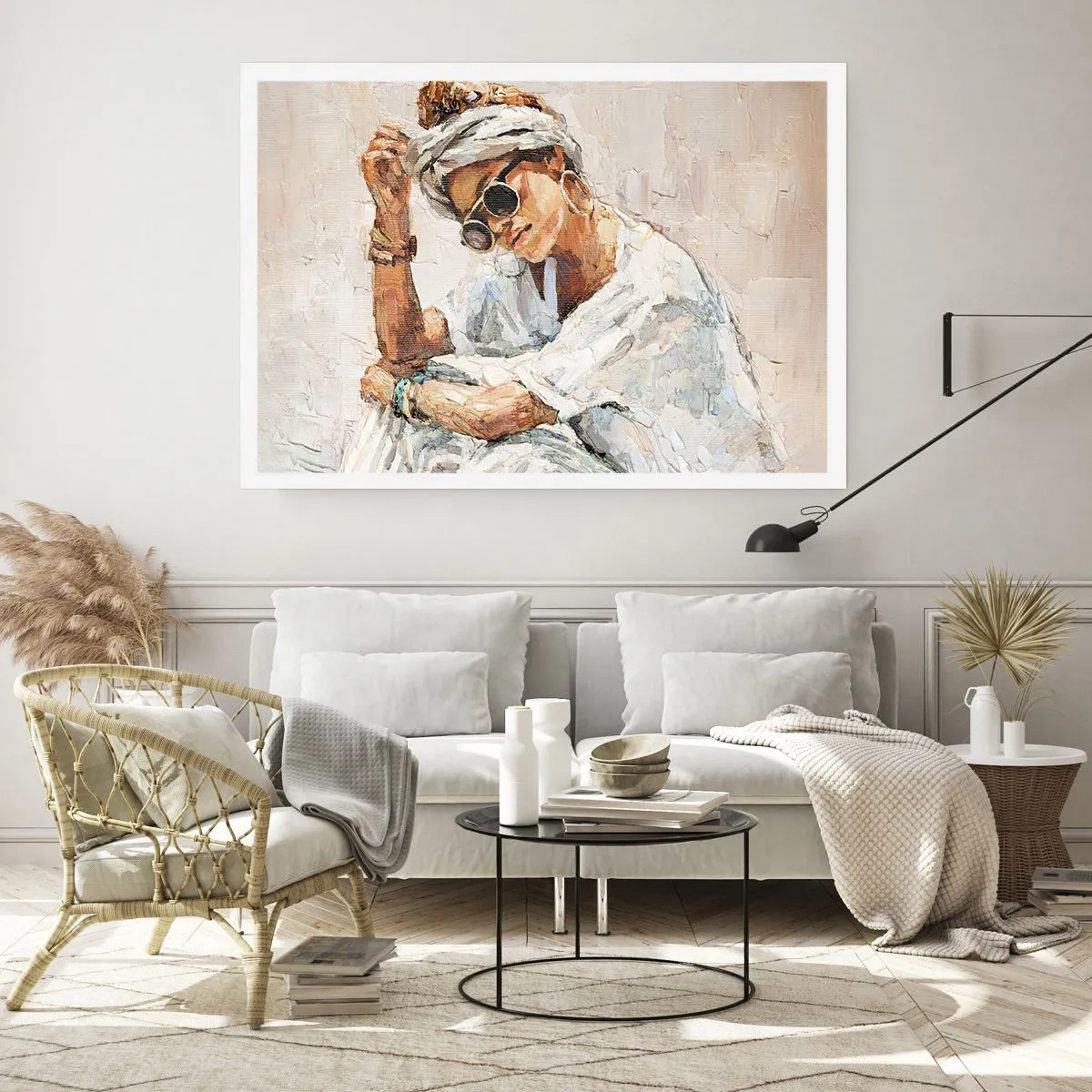 Plakát - Portrét v plném slunci - 40x30 cm