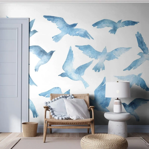 Fototapeta Standard Eco - Nebeští ptáci - Abstrakce, Pták, Grafika - 400x280 cm