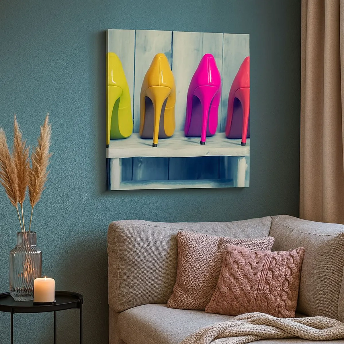 Obraz na plátně - Procházkou po duze - 30x30 cm