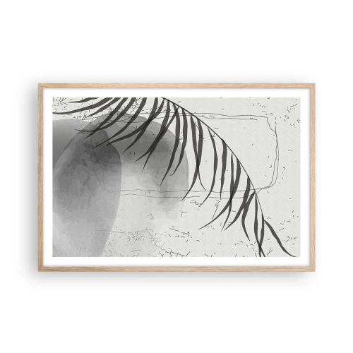 Plakát v rámu světlý dub - Subtilní exotika přírody - 91x61 cm