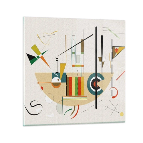 Obraz na skle - A svět se směje - 60x60 cm