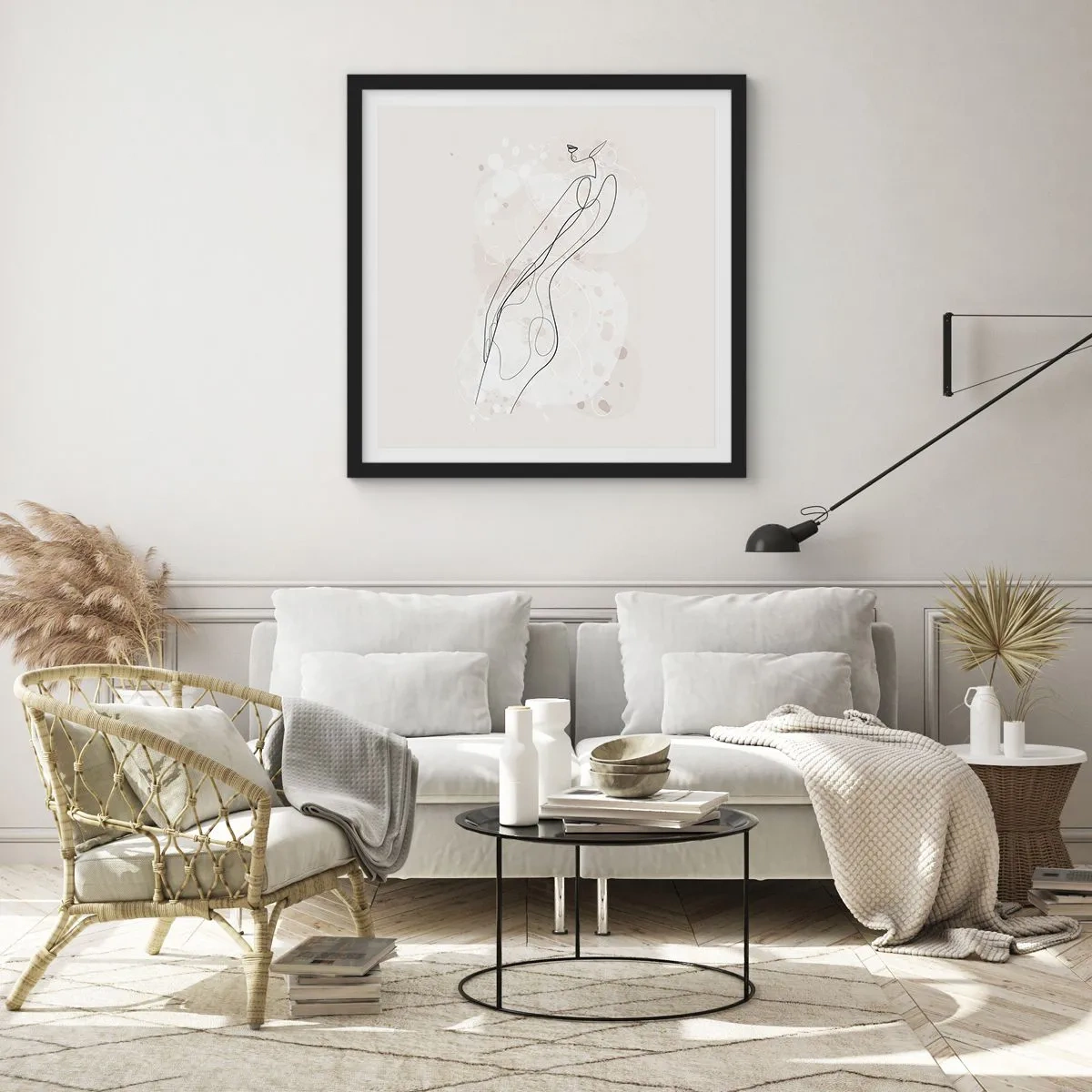 Plakát v černém rámu - Zabloudit pohledem - 60x60 cm