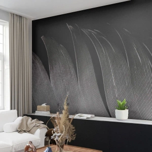 Fototapeta Premium Canvas - Peří – nádherná konstrukce - Pero, Minimalismus, Světlost - 300x210 cm