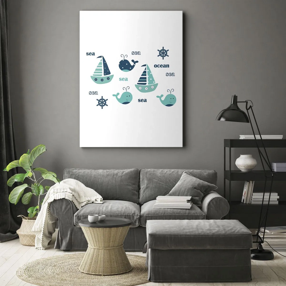 Obraz na plátně - Přes moře a oceány - 70x100 cm