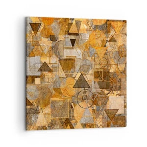 Obraz na plátně - Svět zachycený v podobě - 60x60 cm