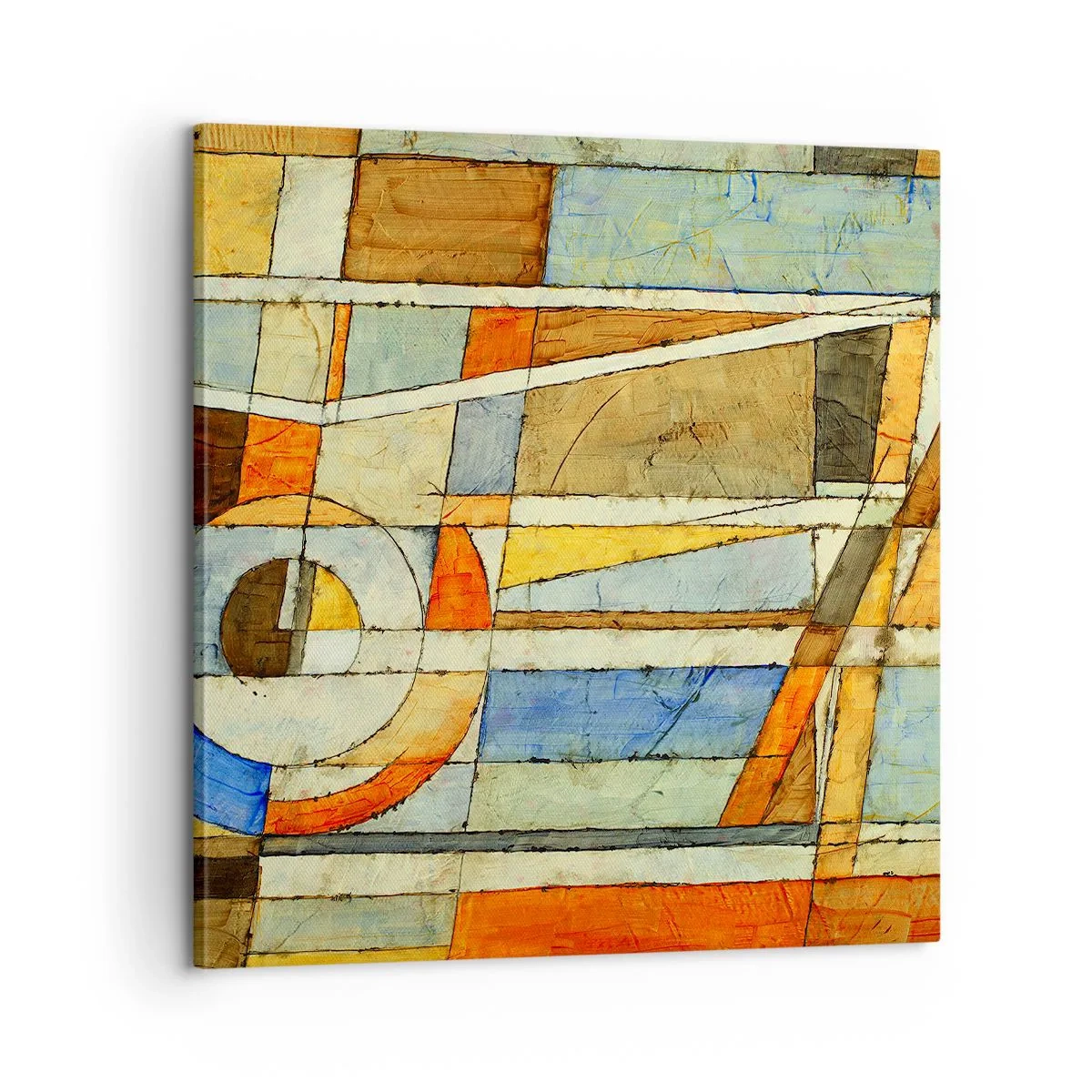 Obraz na plátně - Kubismus na stavbě - 60x60 cm