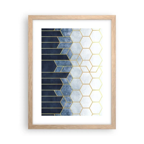 Plakát v rámu světlý dub - Kompozice v synkopickém rytmu - 30x40 cm