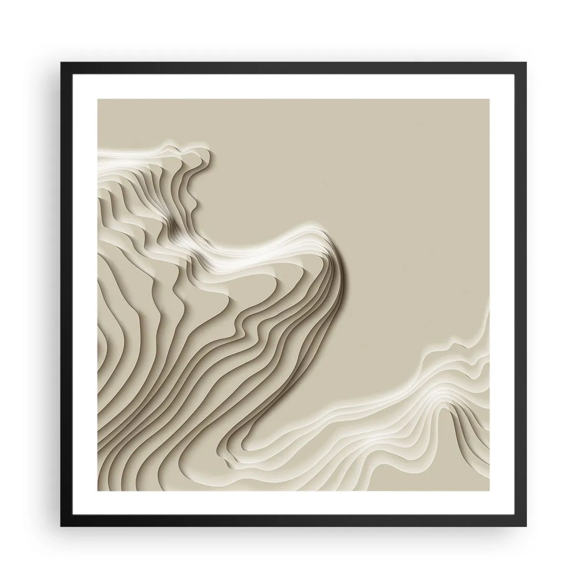 Plakát v černém rámu - Topografie umění - 60x60 cm