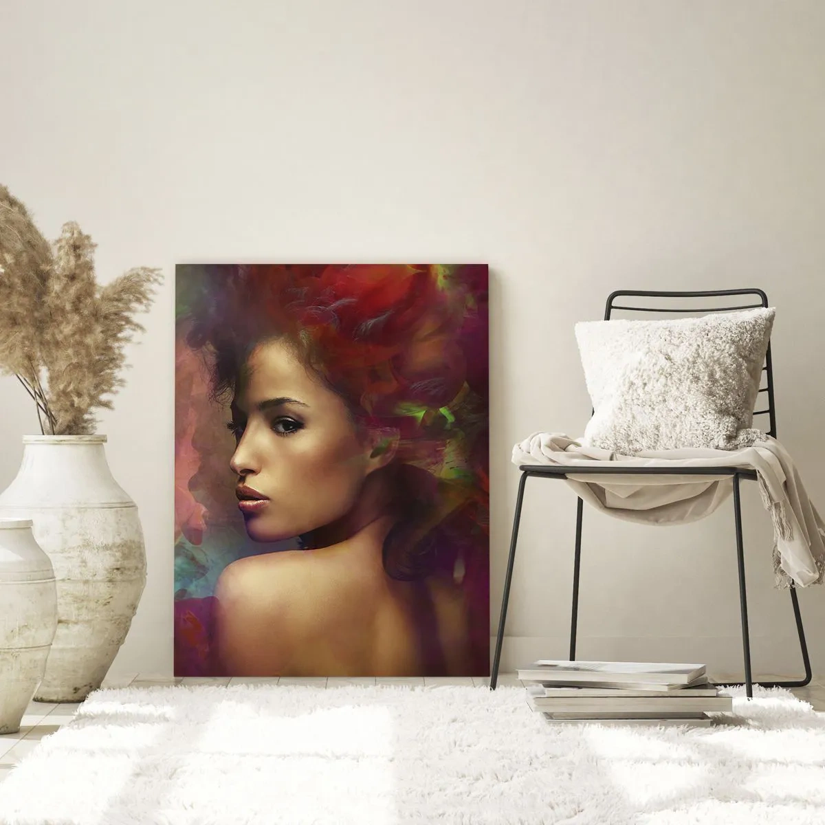 Obraz na skle - Krásnější než duha, jemnější než mlha - 70x100 cm