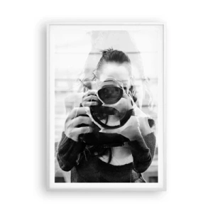 Plakát v bílém rámu - Tvůrce a materiál - 70x100 cm