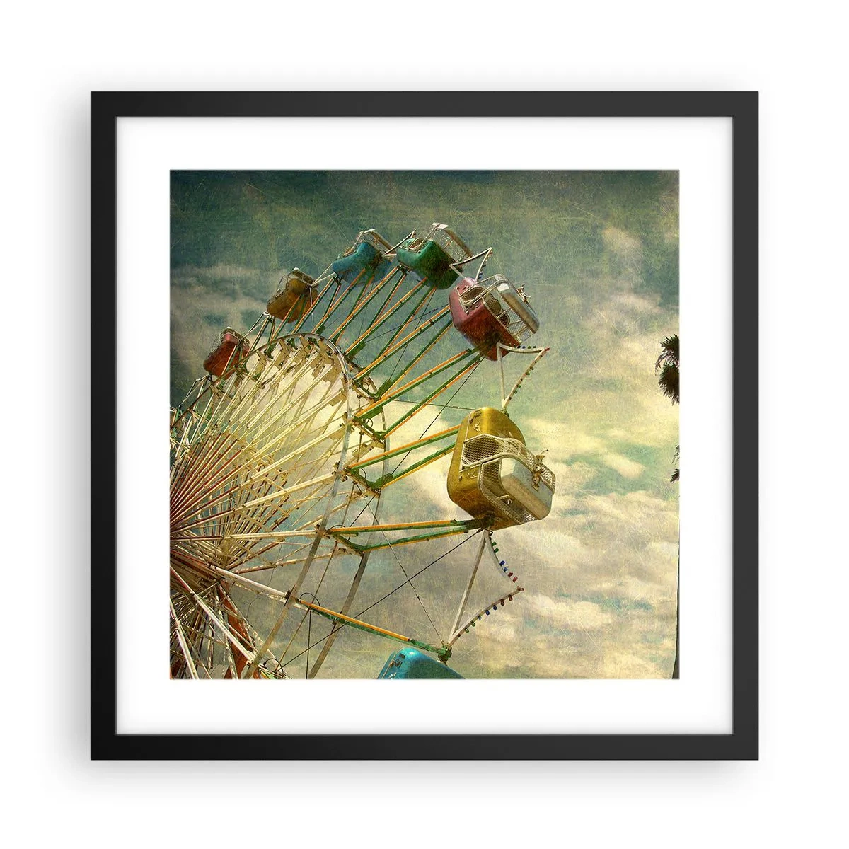 Plakát v černém rámu - Bude, bude zábava… - 40x40 cm