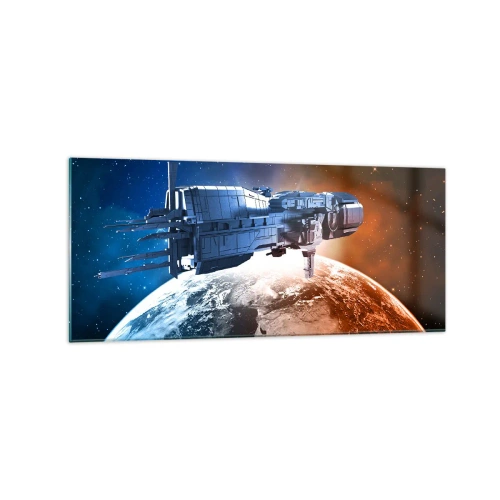 Obraz na skle - Pozorný pozorovatel - 120x50 cm