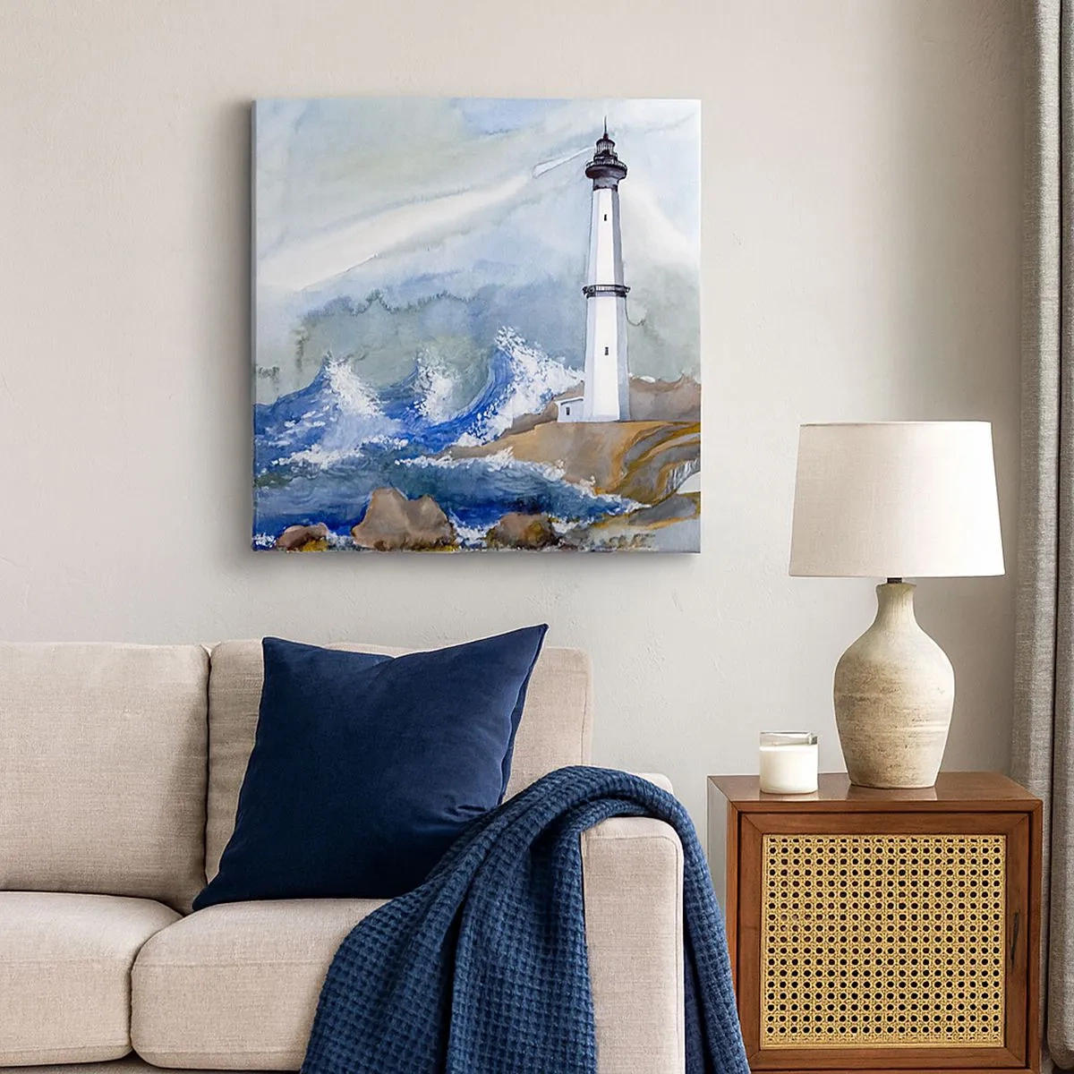 Obraz na plátně - Proti tmě a hromobití - 30x30 cm