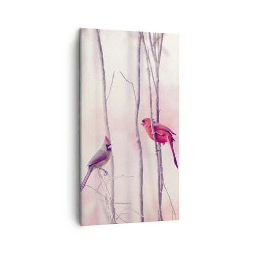 Obraz na plátně - Příběh růžového lesa - 45x80 cm