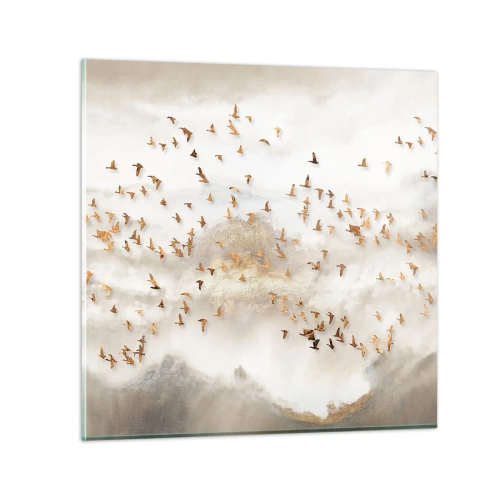 Obraz na skle - Je čas… - 60x60 cm