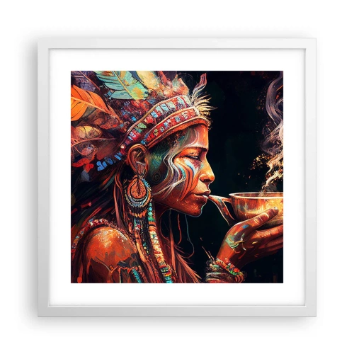 Plakát v bílém rámu - Magický rituál - 40x40 cm