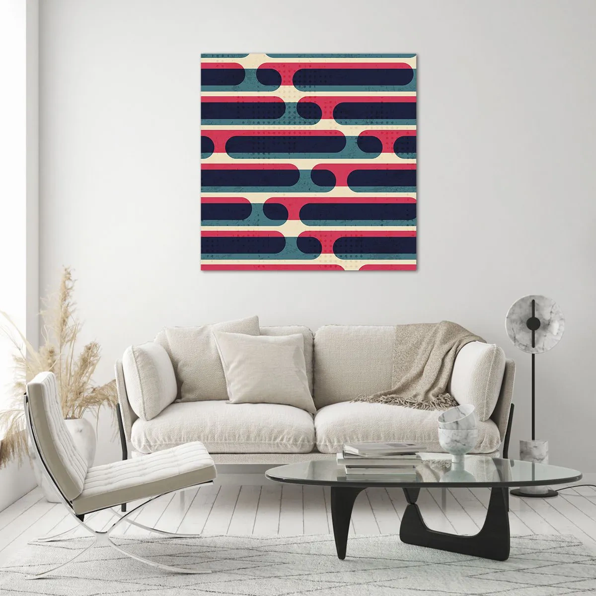 Obraz na skle - Dovnitř a dopředu - 70x70 cm
