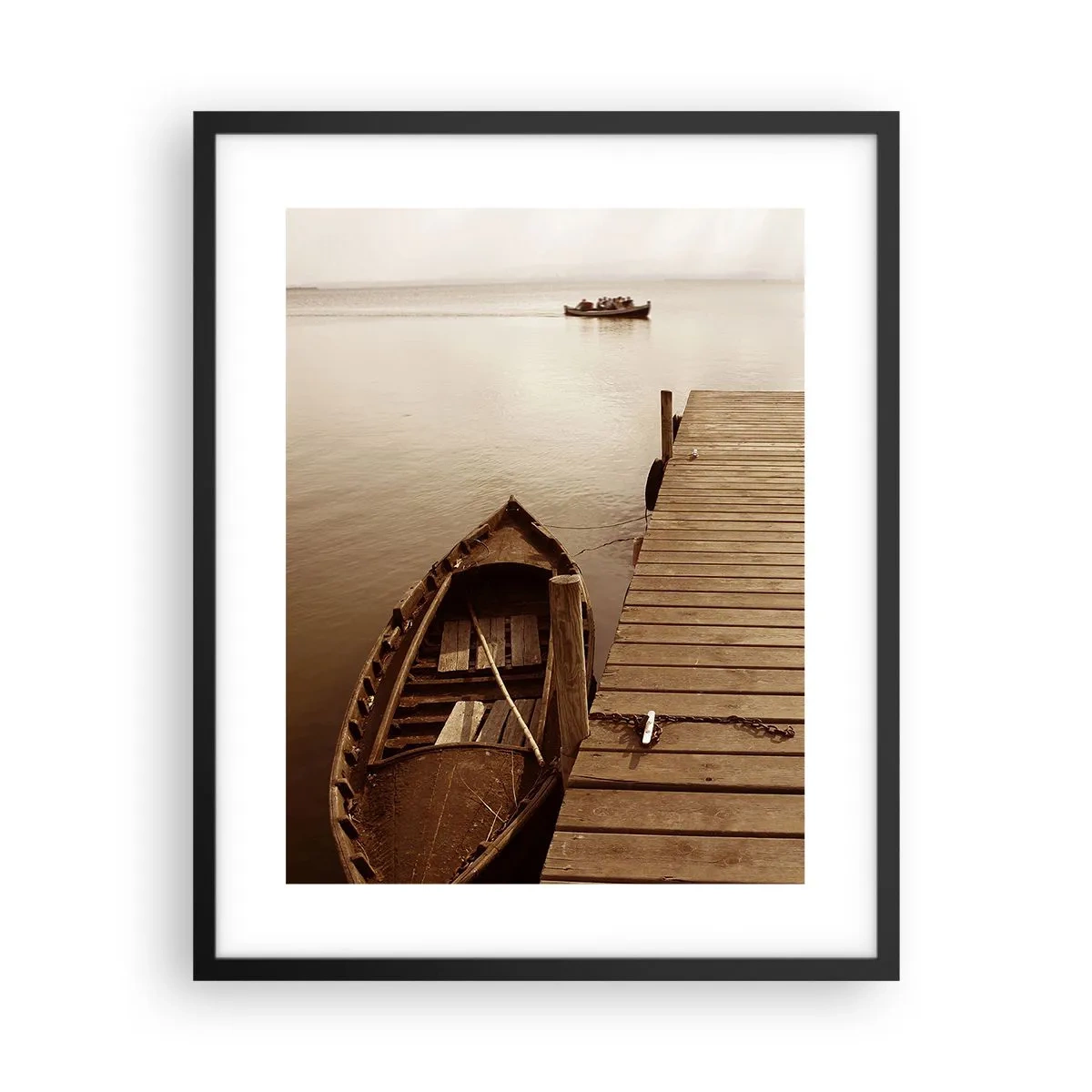 Plakát v černém rámu - Velký klid - 40x50 cm