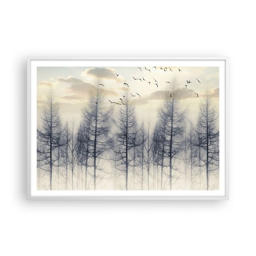 Plakát v bílém rámu - Duchové lesa - 100x70 cm