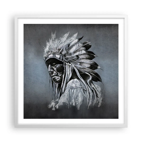 Plakát v bílém rámu - Návrat k základům - 60x60 cm