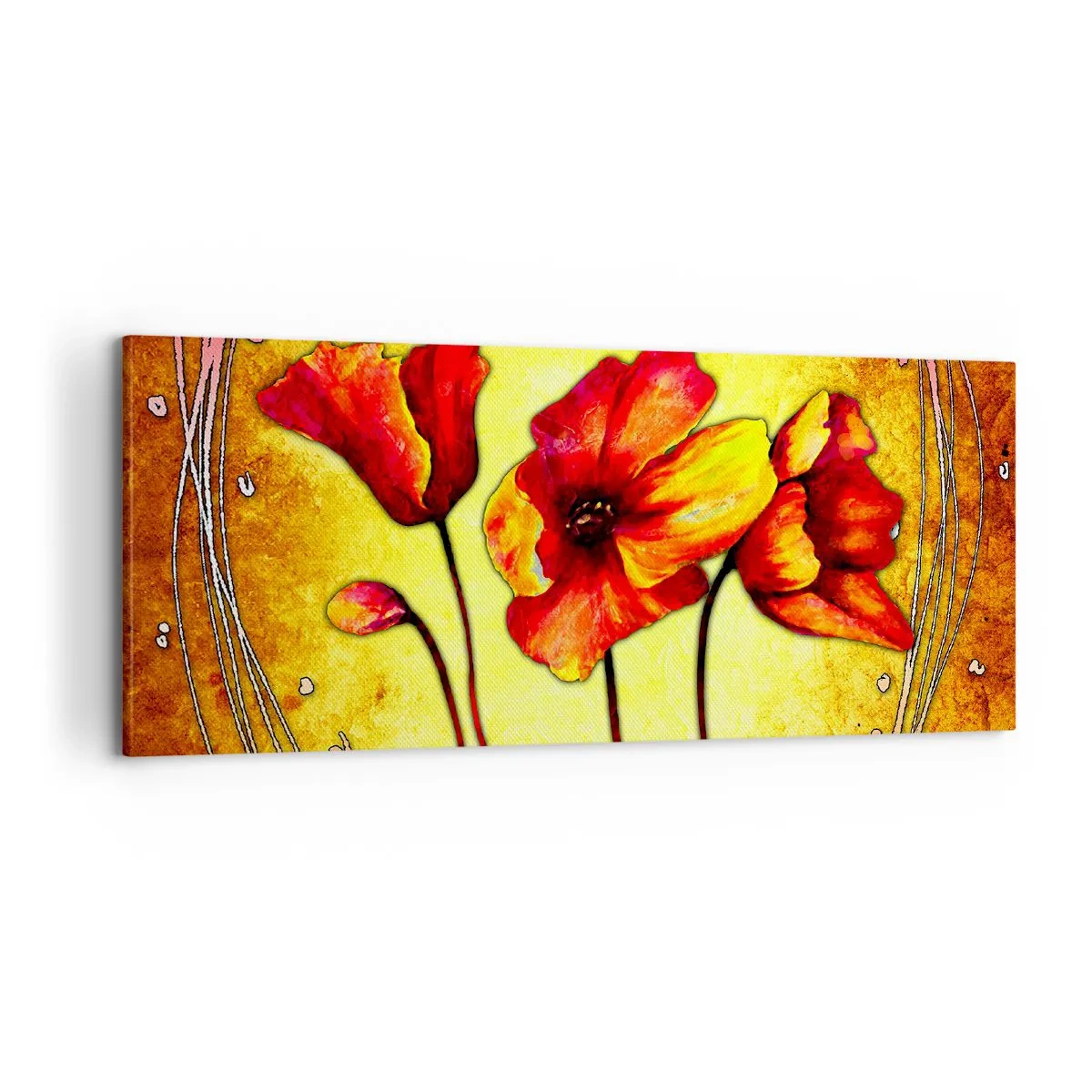 Obraz na plátně - V secesní dekoraci - 100x40 cm