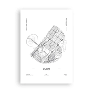 Plakát - Anatomie Dubaje - 70x100 cm